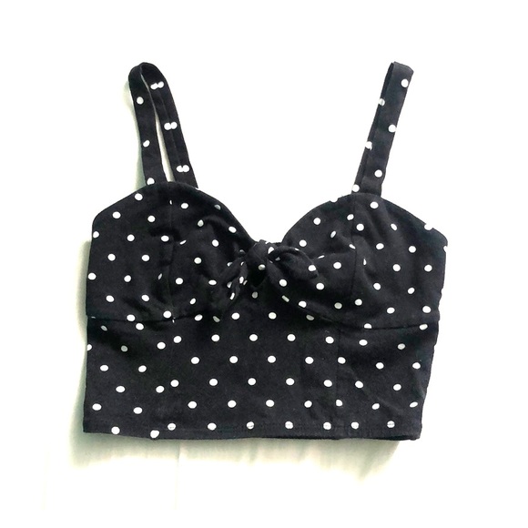 forever 21 polka dot crop top - Picture 2 of 5